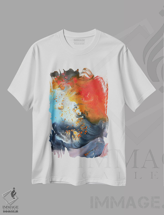 تیشرت طرح دار مجموعهٔ مایع چهار اثر آندرادا آنخل | immage.ir