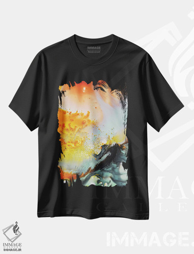تیشرت طرح دار مجموعهٔ مایع شش اثر آندرادا آنخل | فروشگاه ایماژ