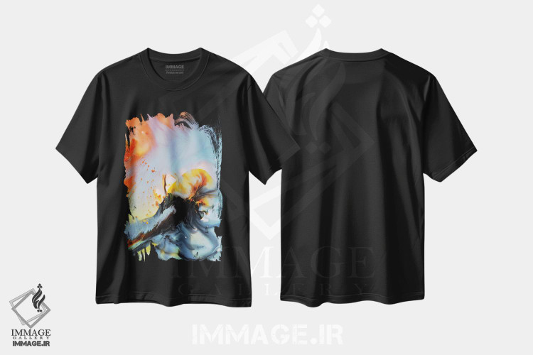 تیشرت طرح دار مجموعهٔ مایع پنج اثر آندرادا آنخل | فروشگاه ایماژ