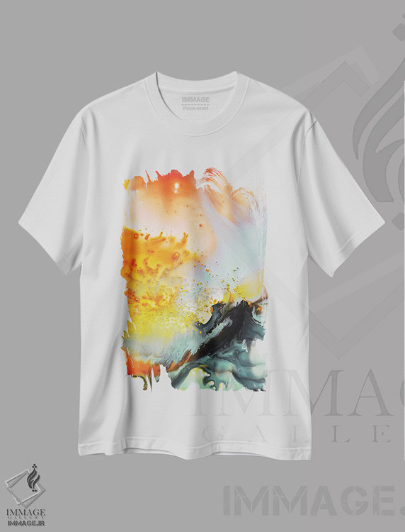 تیشرت طرح دار مجموعهٔ مایع شش اثر آندرادا آنخل | immage.ir
