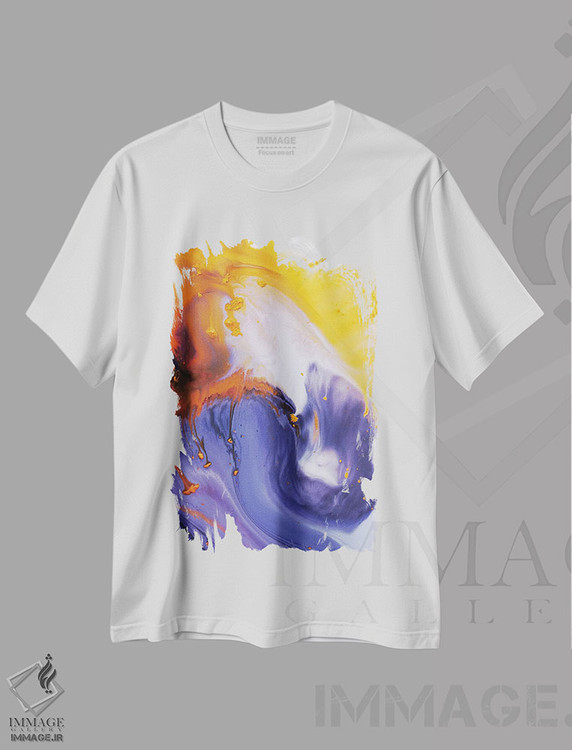 تیشرت طرح دار مجموعهٔ مایع نه اثر آندرادا آنخل | immage.ir