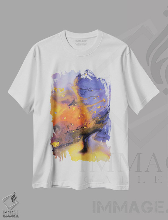 تیشرت طرح دار مجموعهٔ مایع هشت اثر آندرادا آنخل | immage.ir