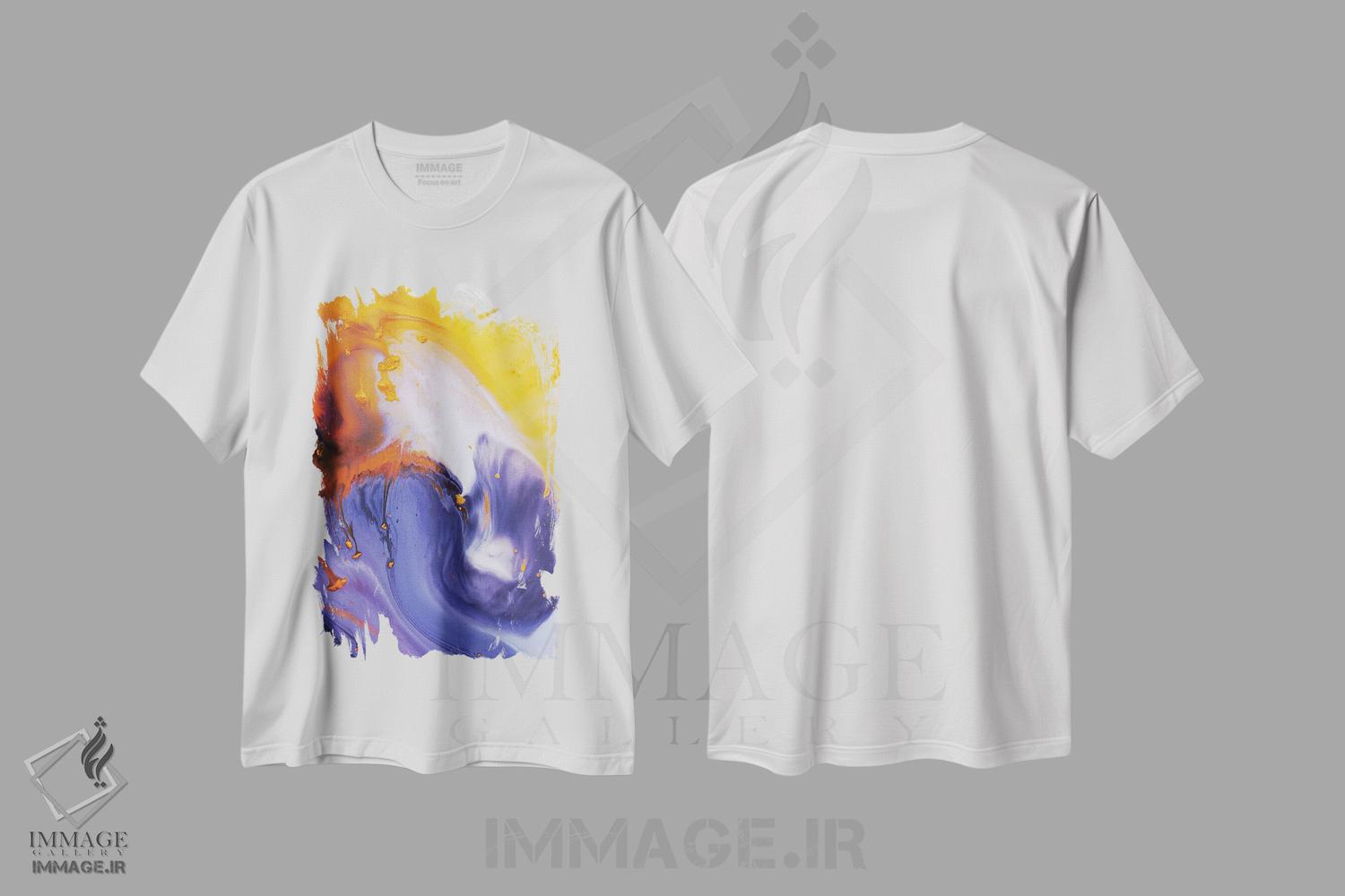 تیشرت طرح دار مجموعهٔ مایع نه اثر آندرادا آنخل | immage.ir