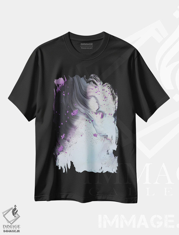 تیشرت طرح دار مجموعهٔ مایع یازده اثر آندرادا آنخل | فروشگاه ایماژ