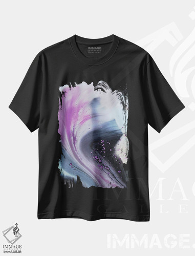 تیشرت طرح دار مجموعهٔ مایع دوازده اثر آندرادا آنخل | فروشگاه ایماژ