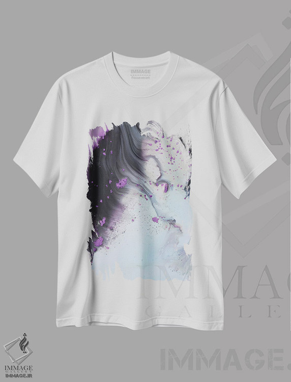 تیشرت طرح دار مجموعهٔ مایع یازده اثر آندرادا آنخل | immage.ir