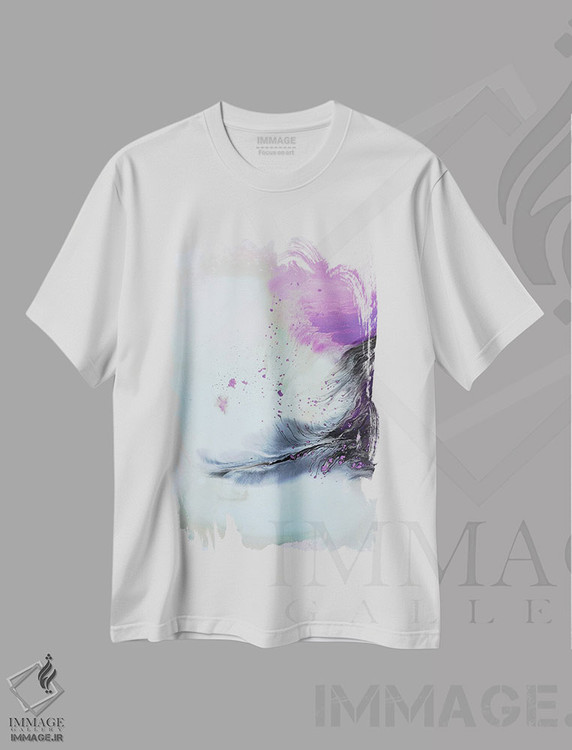 تیشرت طرح دار مجموعهٔ مایع سیزده اثر آندرادا آنخل | immage.ir