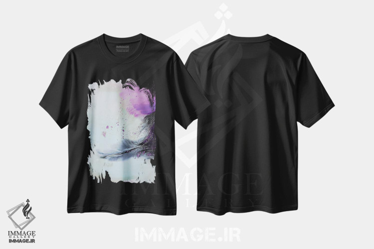 تیشرت طرح دار مجموعهٔ مایع سیزده اثر آندرادا آنخل | فروشگاه ایماژ