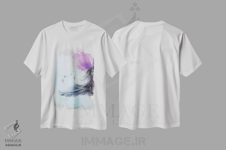 تیشرت طرح دار مجموعهٔ مایع سیزده اثر آندرادا آنخل | immage.ir