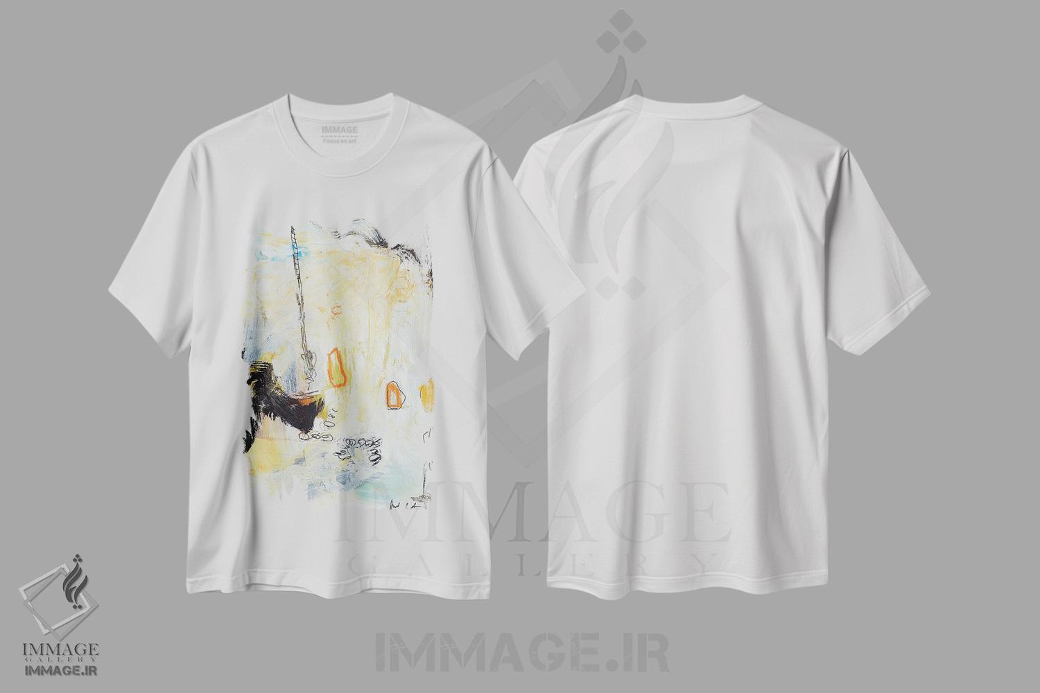 تیشرت طرح دار مطالعه روی کاغذ شماره نه اثر آندرادا آنخل | immage.ir