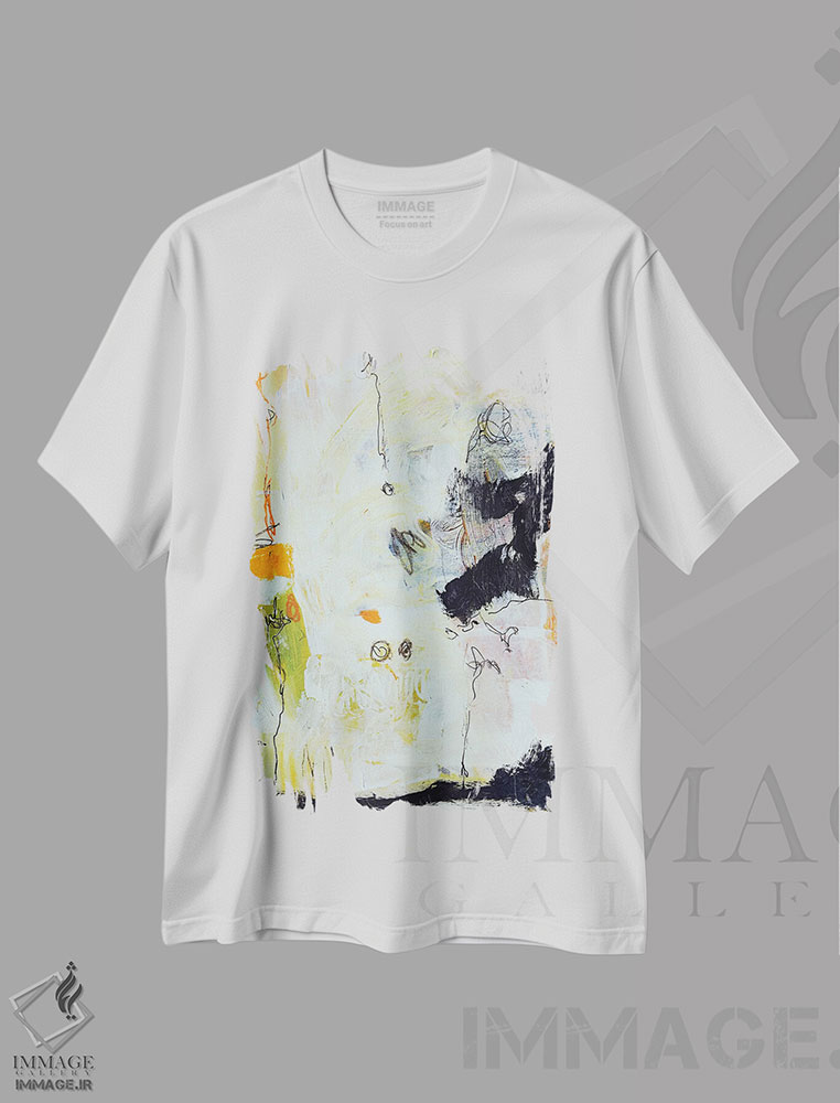 تیشرت طرح دار مطالعه روی کاغذ شماره سیزده اثر آندرادا آنخل | immage.ir