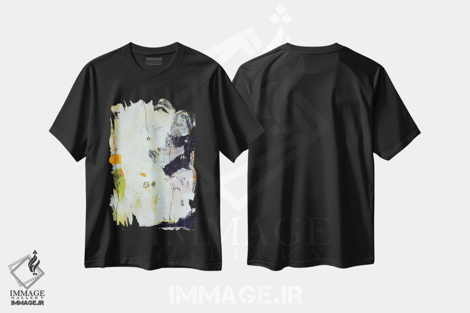 تیشرت طرح دار مطالعه روی کاغذ شماره سیزده اثر آندرادا آنخل | فروشگاه ایماژ