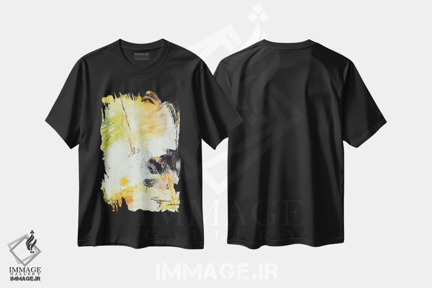 تیشرت طرح دار مطالعه روی کاغذ شماره چهارده اثر آندرادا آنخل | فروشگاه ایماژ