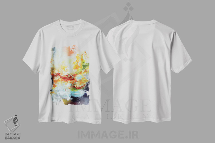 تیشرت طرح دار خلیج ها میان کوه ها اثر آندرادا آنخل | immage.ir