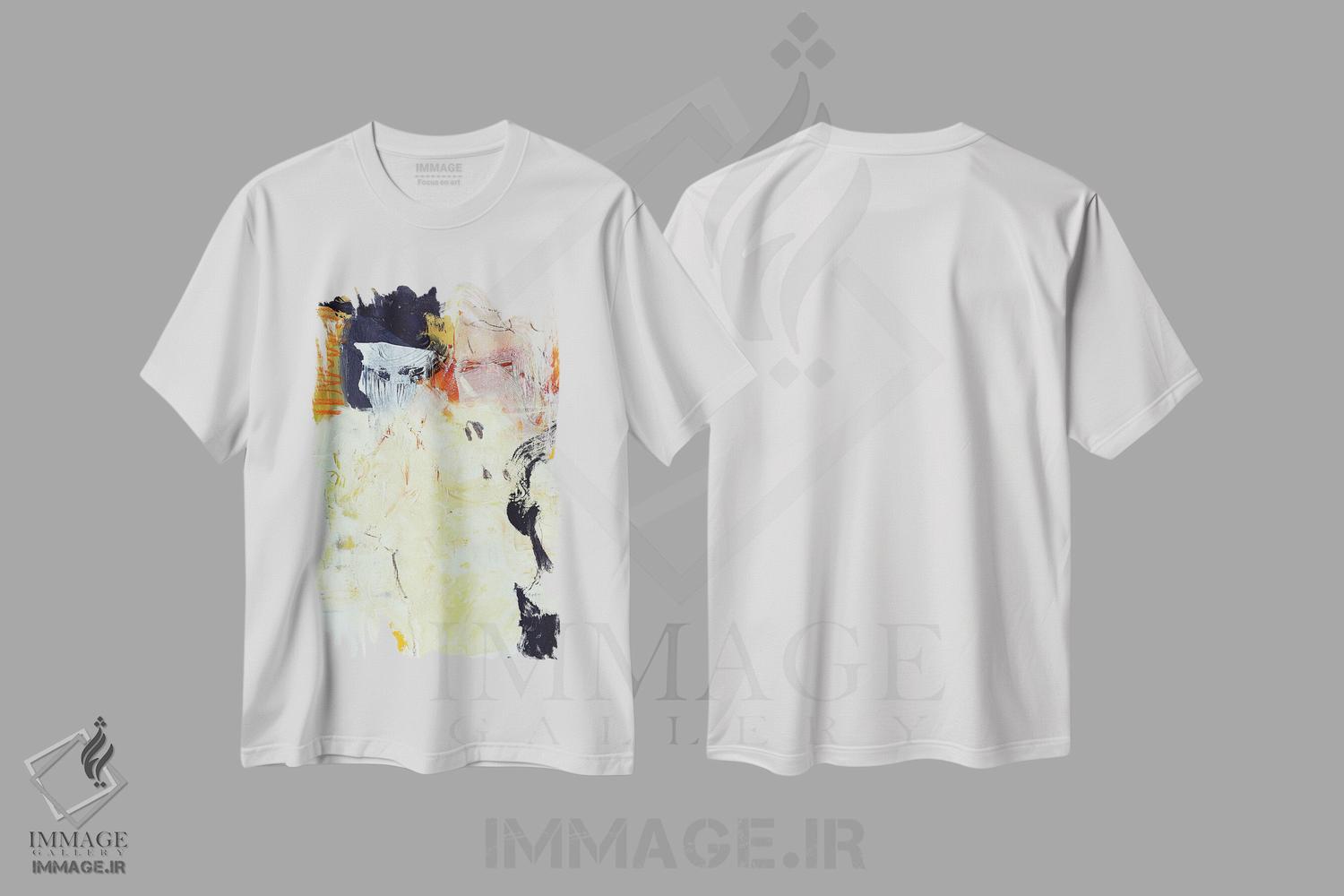 تیشرت طرح دار مطالعه روی کاغذ شماره شانزده اثر آندرادا آنخل | immage.ir