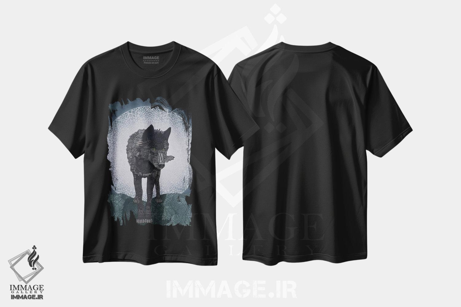 تیشرت طرح دار نگراننده، هنر دیجیتال اثر آنجلیکا پارکر | فروشگاه ایماژ