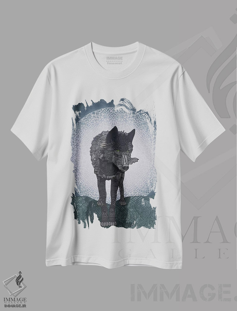 تیشرت طرح دار نگراننده، هنر دیجیتال اثر آنجلیکا پارکر | immage.ir