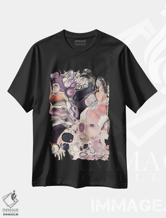 تیشرت طرح دار رویای آمونیت II، آبستره اثر آنجلیکا پارکر | فروشگاه ایماژ