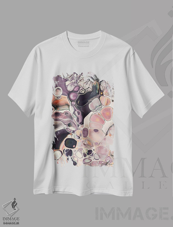 تیشرت طرح دار رویای آمونیت II، آبستره اثر آنجلیکا پارکر | immage.ir