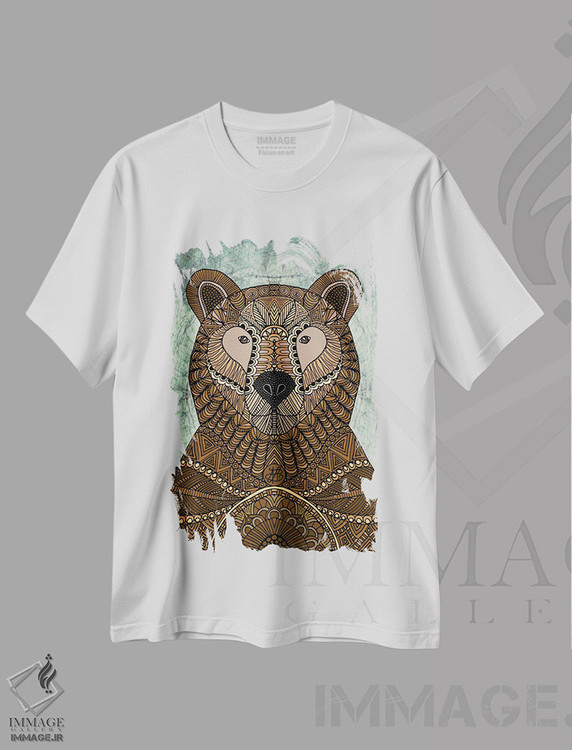 تیشرت طرح دار خرس قهوه ای تزئینی، دکور کلبه و لژ اثر آنجلیکا پارکر | immage.ir