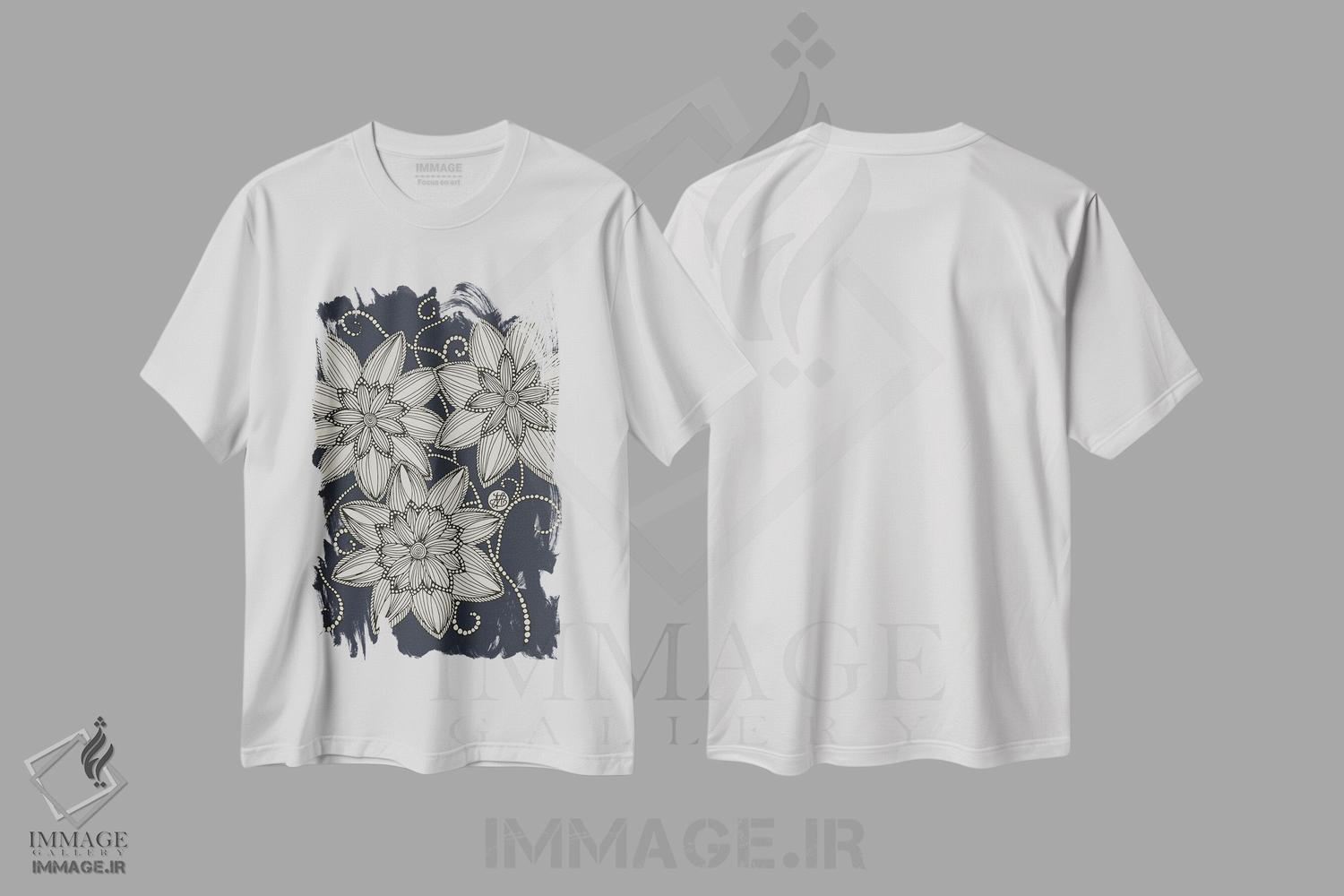 تیشرت طرح دار طرح گل، دکور معاصر اثر آنجلیکا پارکر | immage.ir