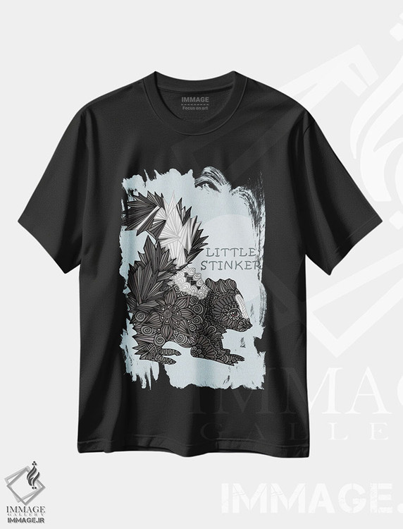 تیشرت طرح دار بو گنده کوچولوی آبی، هنر دیجیتال اثر آنجلیکا پارکر | فروشگاه ایماژ