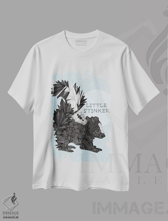 تیشرت طرح دار بو گنده کوچولوی آبی، هنر دیجیتال اثر آنجلیکا پارکر | immage.ir