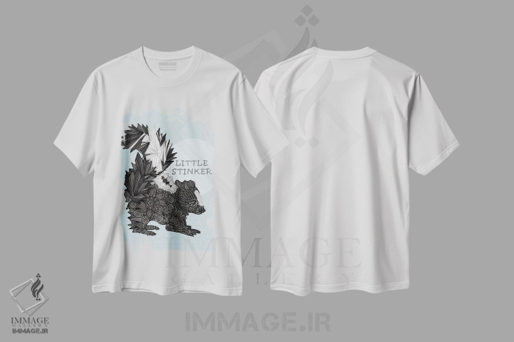 تیشرت طرح دار بو گنده کوچولوی آبی، هنر دیجیتال اثر آنجلیکا پارکر | immage.ir