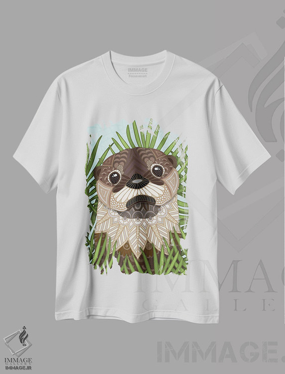 تیشرت طرح دار سمور بسیار بامزه، تزئینی اثر آنجلیکا پارکر | immage.ir