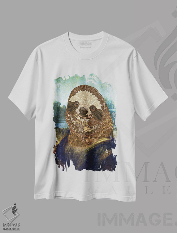 تیشرت طرح دار اسلات لیزا، هنر دیجیتال اثر آنجلیکا پارکر | immage.ir