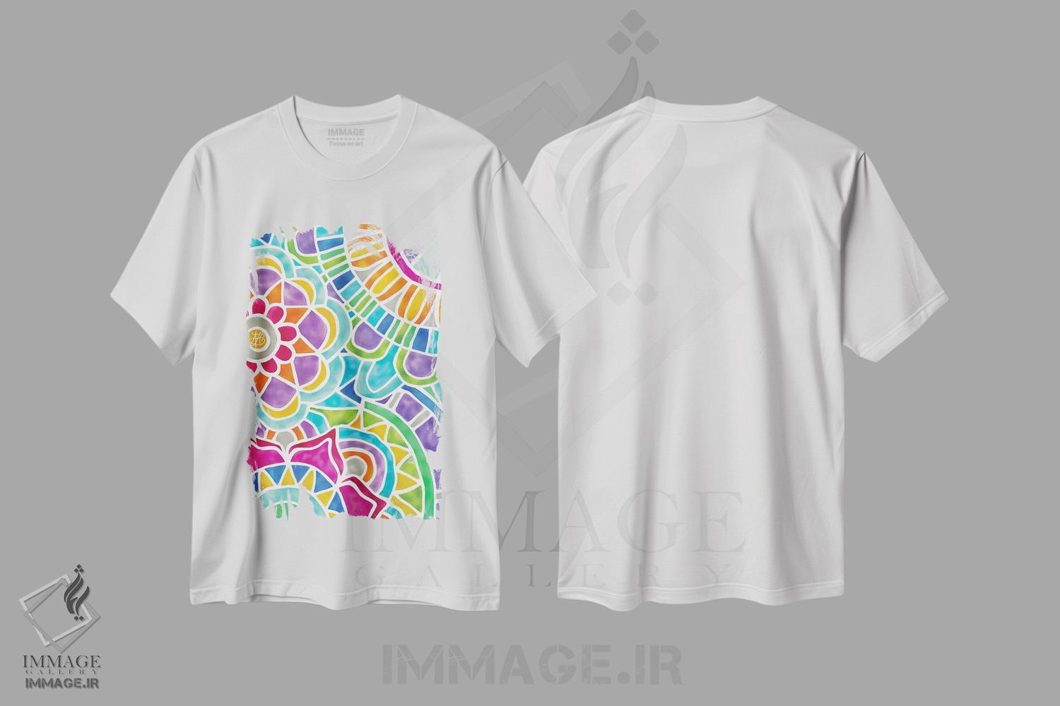 تیشرت طرح دار فانتزی، مدیوم اثر آنجلیکا پارکر | immage.ir