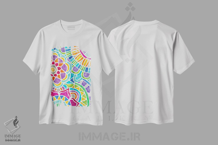 تیشرت طرح دار فانتزی، مدیوم اثر آنجلیکا پارکر | immage.ir