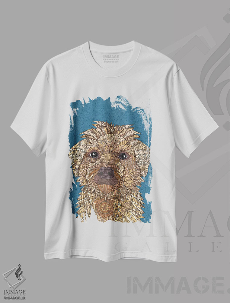 تیشرت طرح دار ریگلی، هنر دیجیتال اثر آنجلیکا پارکر | immage.ir