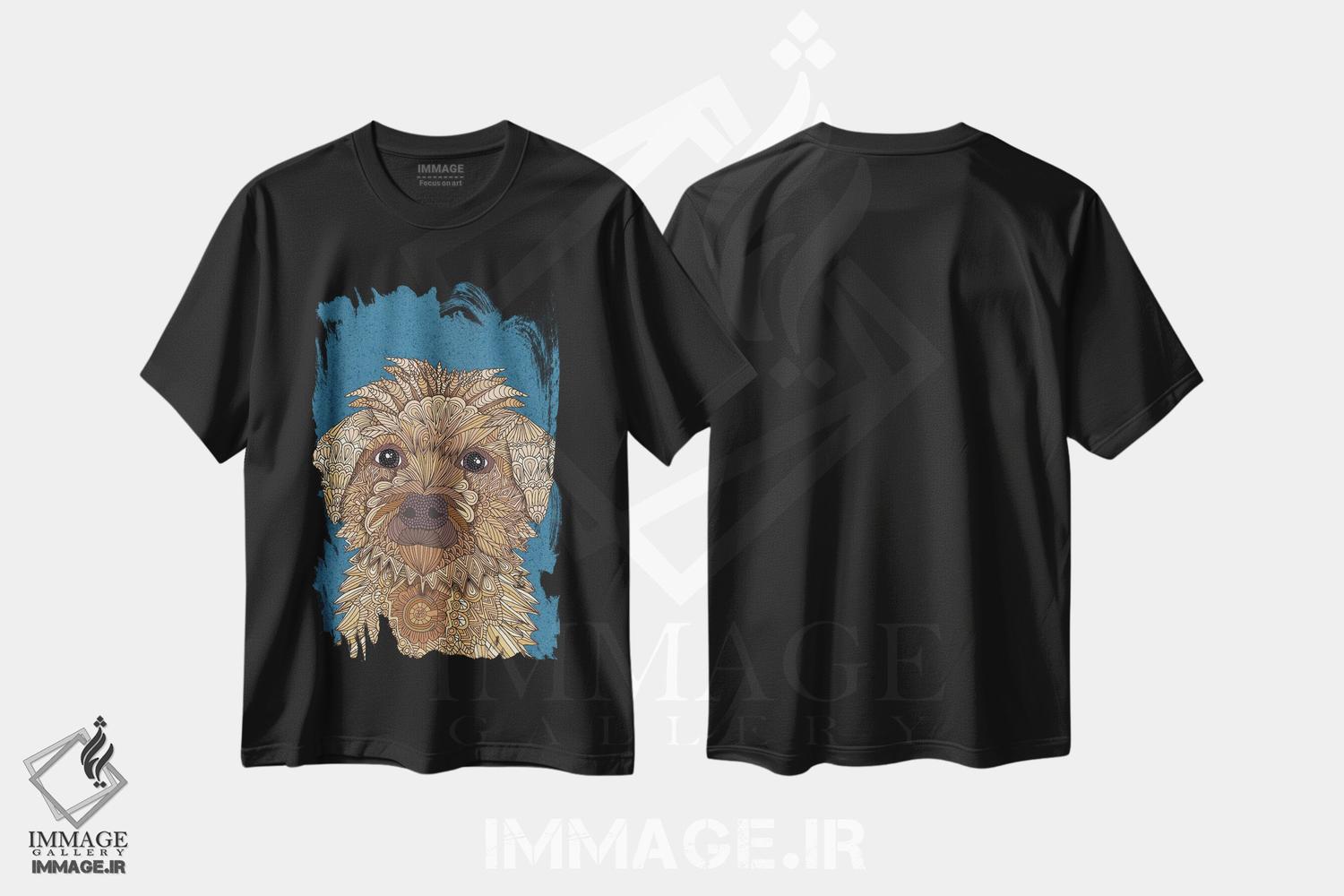 تیشرت طرح دار ریگلی، هنر دیجیتال اثر آنجلیکا پارکر | فروشگاه ایماژ