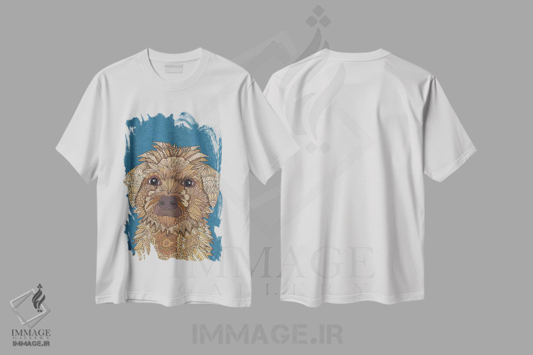تیشرت طرح دار ریگلی، هنر دیجیتال اثر آنجلیکا پارکر | immage.ir