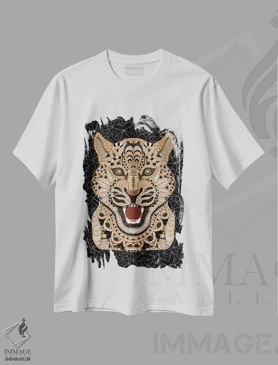 تیشرت طرح دار پلنگ، دکور معاصر اثر آنجلیکا پارکر | immage.ir