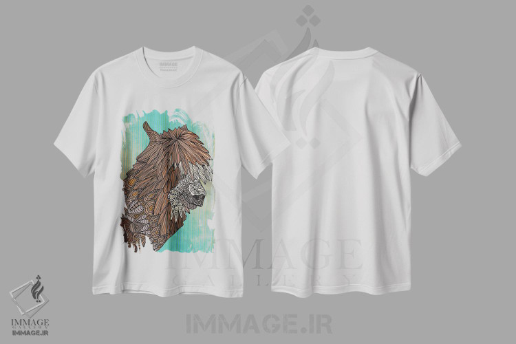 تیشرت طرح دار لامای زینتی، دکور معاصر اثر آنجلیکا پارکر | immage.ir