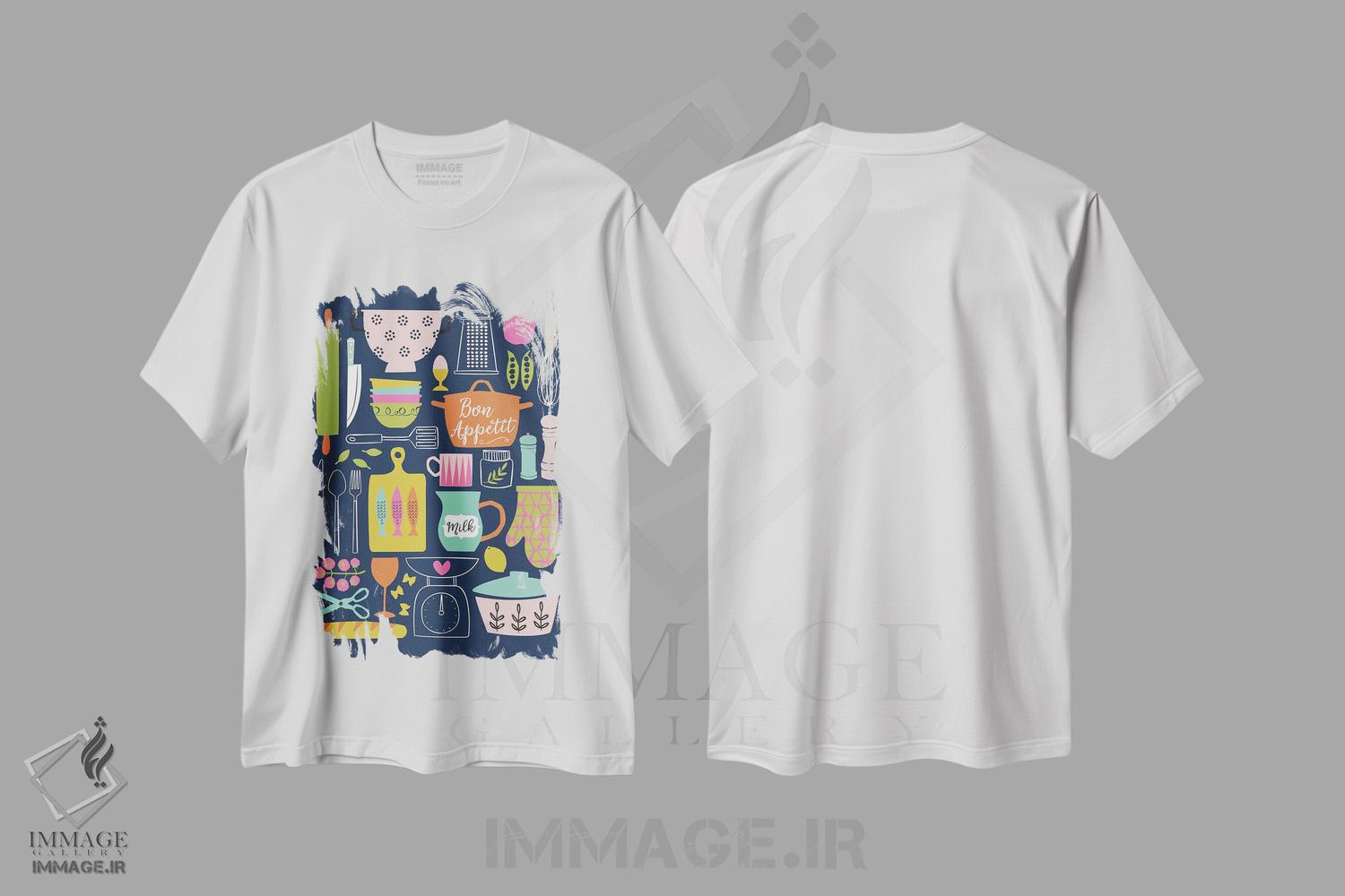 تیشرت طرح دار در آشپزخانه ۵، تزئینی اثر آنجلا نیکِیاس | immage.ir