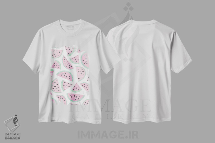 تیشرت طرح دار نوشیدنی میوه ای گازدار ۴، تزئینی اثر آنجلا نیکِیاس | immage.ir