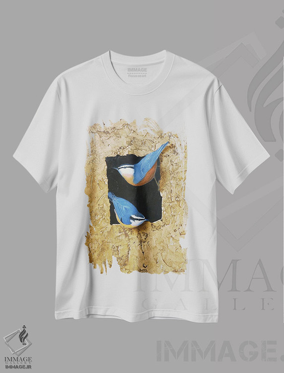 تیشرت طرح دار بلو تیت، هنر فاخر معاصر اثر آلن وستون | immage.ir