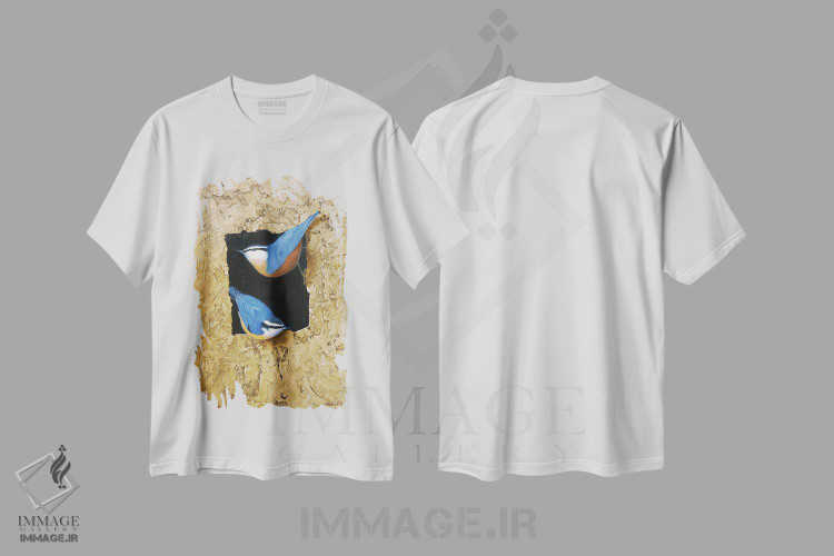 تیشرت طرح دار بلو تیت، هنر فاخر معاصر اثر آلن وستون | immage.ir