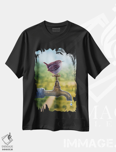 تیشرت طرح دار وِرن، هنر فاخر معاصر اثر آلن وستون | فروشگاه ایماژ