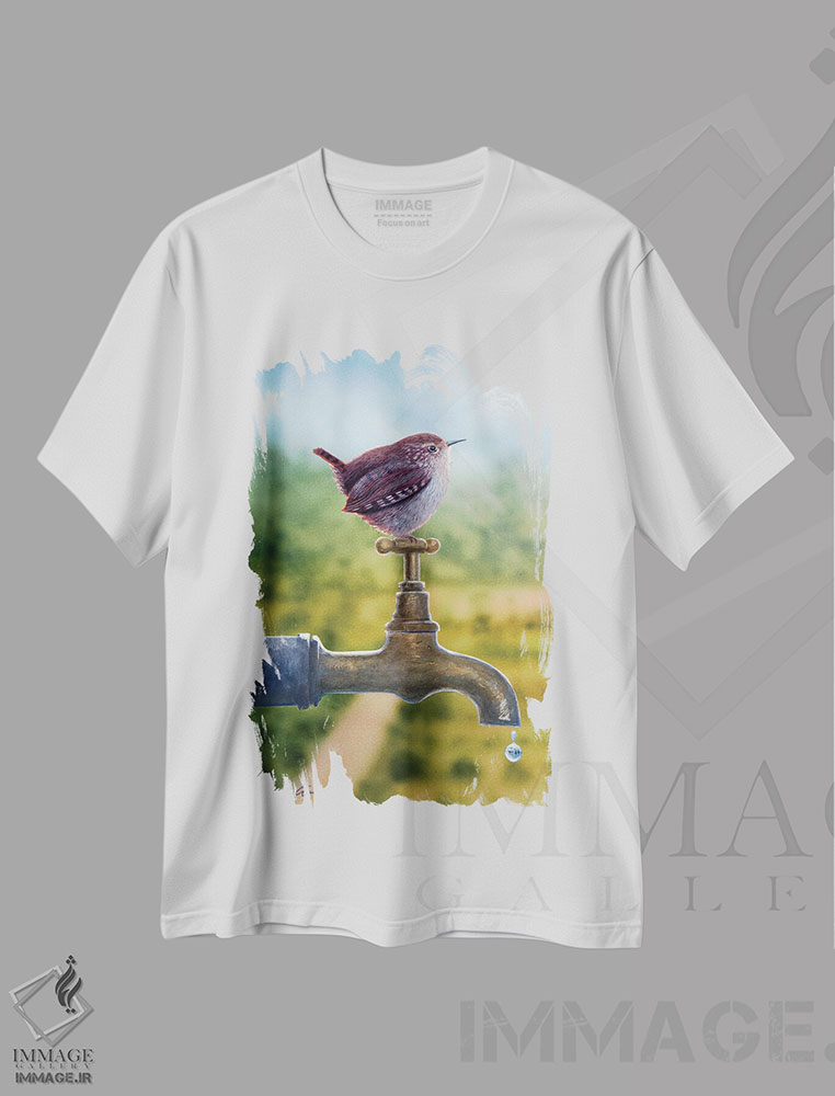 تیشرت طرح دار وِرن، هنر فاخر معاصر اثر آلن وستون | immage.ir