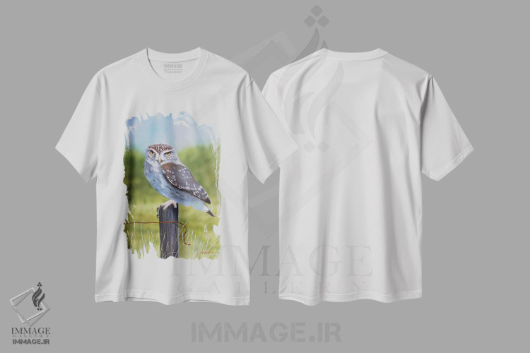 تیشرت طرح دار جغد اول، هنر فاخر معاصر اثر آلن وستون | immage.ir