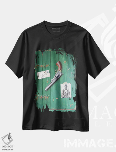 تیشرت طرح دار کلت ۴۵ دوم، هنر فاخر معاصر اثر آلن وستون | فروشگاه ایماژ