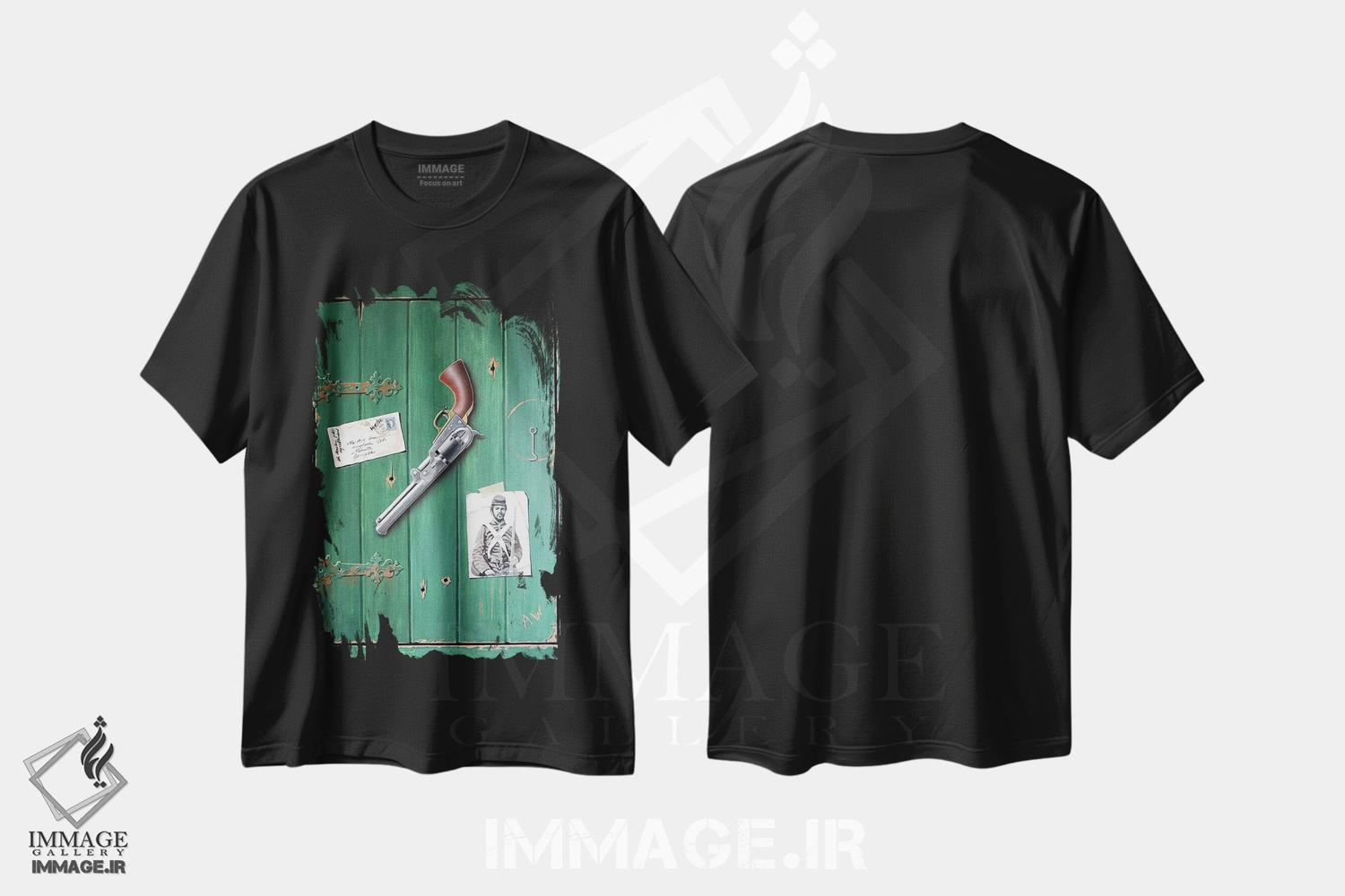 تیشرت طرح دار کلت ۴۵ دوم، هنر فاخر معاصر اثر آلن وستون | فروشگاه ایماژ