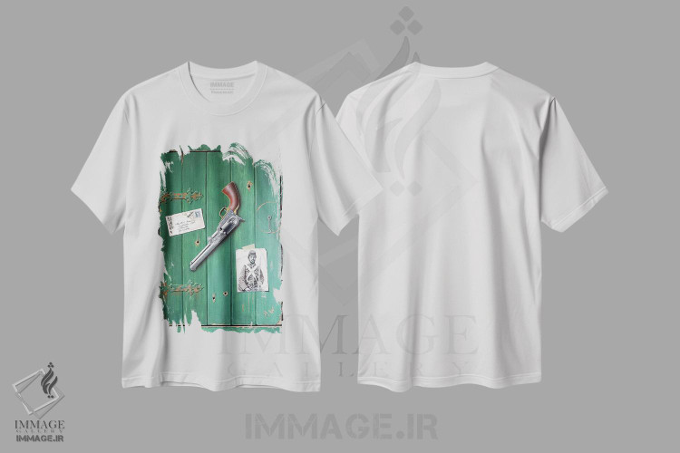 تیشرت طرح دار کلت ۴۵ دوم، هنر فاخر معاصر اثر آلن وستون | immage.ir