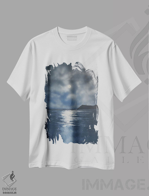 تیشرت طرح دار سر سیاه، تزئینی اثر آلن وستون | immage.ir