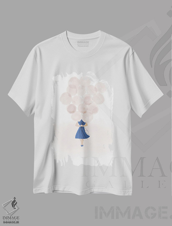 تیشرت طرح دار دختر بادکنکی، مدیوم اثر آنا کوآچ | immage.ir
