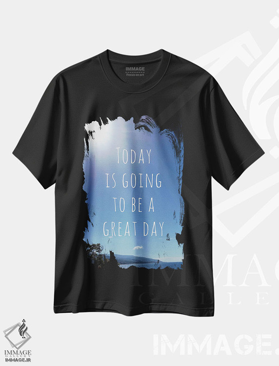 تیشرت طرح دار روز عالی، تزئینی اثر آنا کوآچ | فروشگاه ایماژ